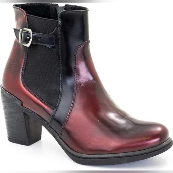 Dromedaris Women's Red Black Guinevere Ankle Boots 42 (US 11.5 - 12) - Picture 1 of 11